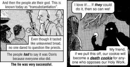 The Death Cookie: Jack Chick’s Gospel Tract About the Eucharist Exposed!