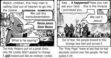 The Death Cookie: Jack Chick’s Gospel Tract About the Eucharist Exposed!