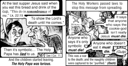 The Death Cookie: Jack Chick’s Gospel Tract About the Eucharist Exposed!