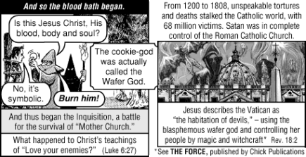 The Death Cookie: Jack Chick’s Gospel Tract About the Eucharist Exposed!