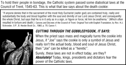 The Death Cookie: Jack Chick’s Gospel Tract About the Eucharist Exposed!